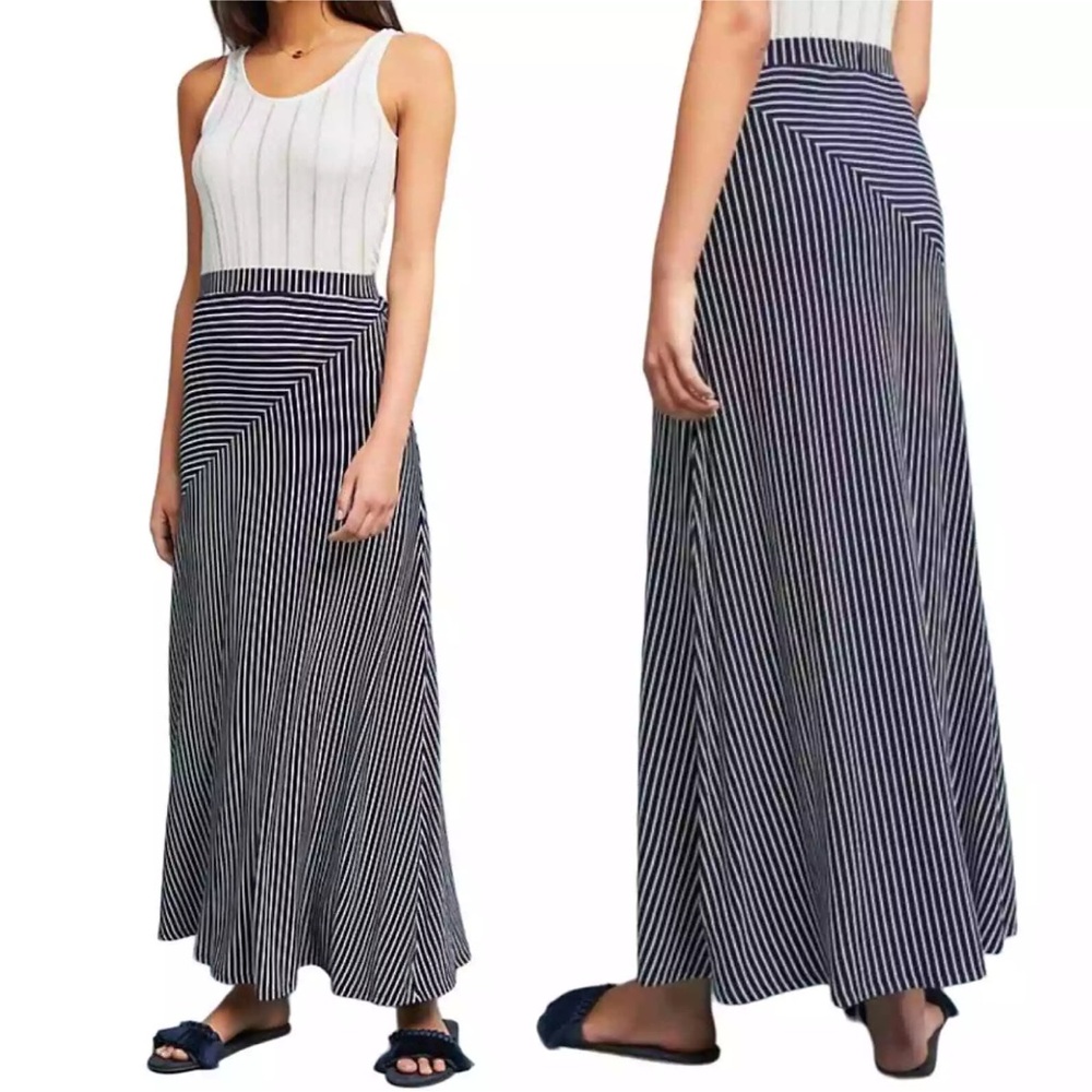 Anthropologie Sunday in Brooklyn Maxi Skirt Mixed Stripes -M
